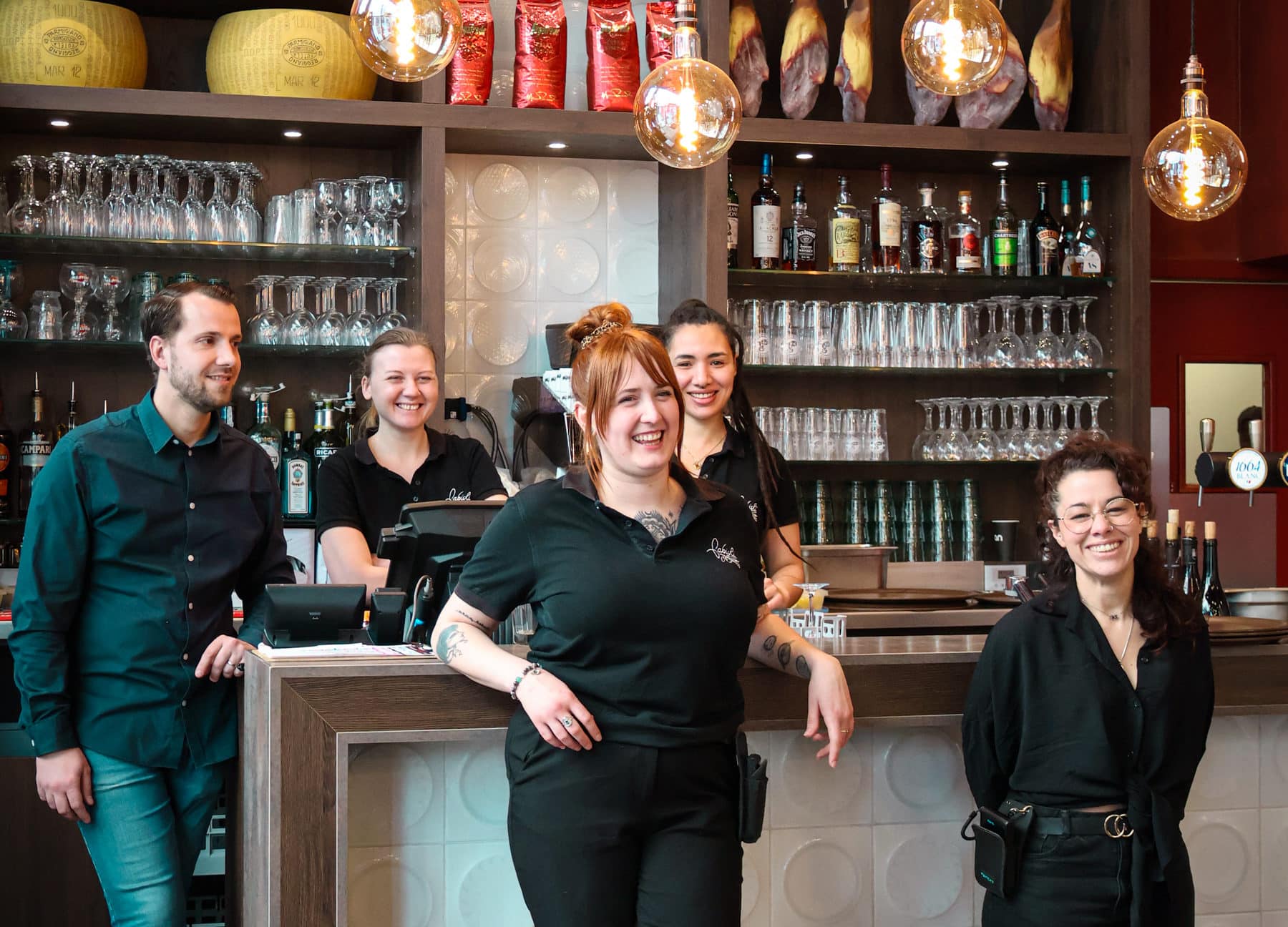 L'équipe du restaurant Fabioli de Villeurbanne