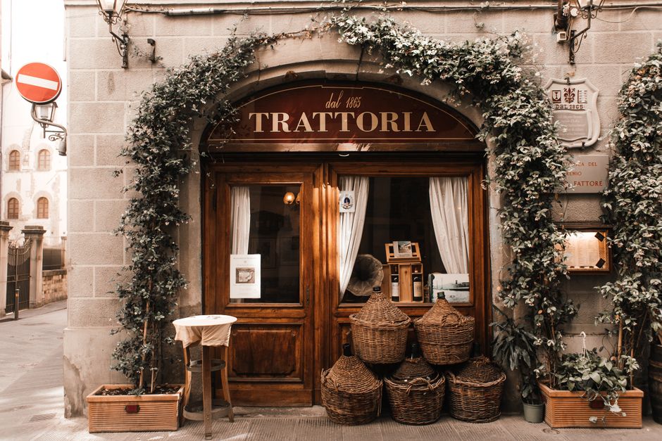 Façade du restaurant italien Fabioli à Fontaines-sur-Saône